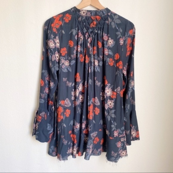 Free people Pebble Crepe So Fine Smoked Tunic Top - Picture 7 of 12